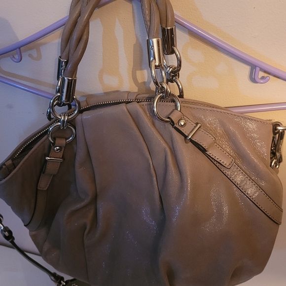 Luxury handbag, taupelavender exterior silky lavender interior. USED 2X ONLY - Picture 1 of 4
